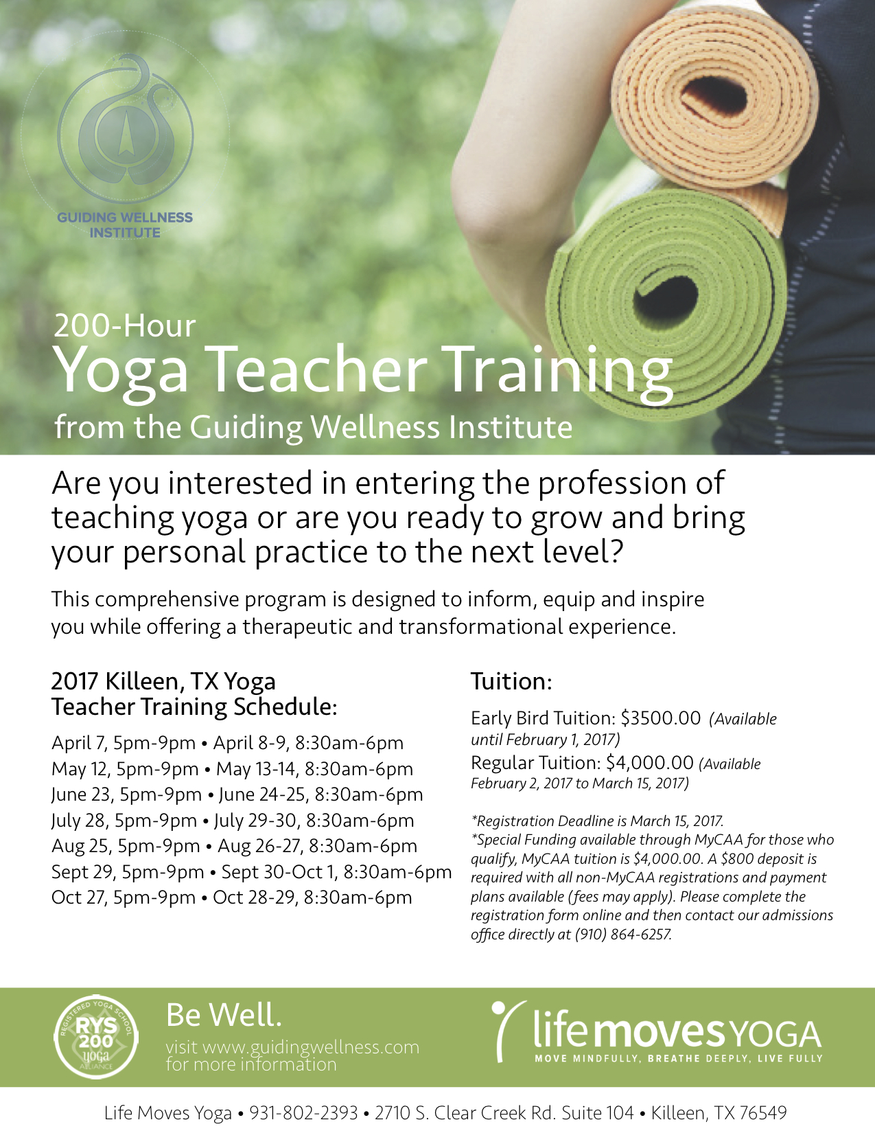 Life Moves Yoga » 200 and 300 Hour Yoga Teacher Training at Life Moves Yoga